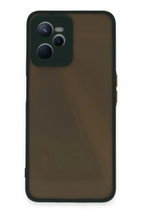 Realme C35 Kılıf Montreal Silikon Kapak - Yeşil