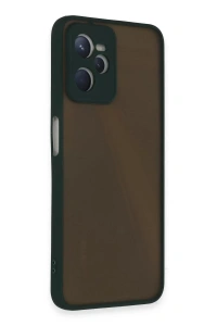 Realme C35 Kılıf Montreal Silikon Kapak - Yeşil