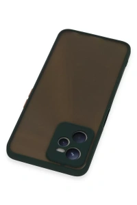 Realme C35 Kılıf Montreal Silikon Kapak - Yeşil