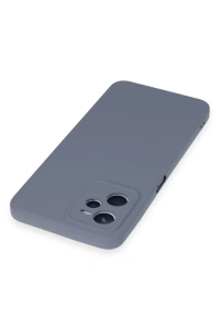 Realme C35 Kılıf Nano içi Kadife Silikon - Gri
