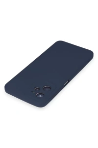 Realme C35 Kılıf Nano içi Kadife Silikon - Lacivert