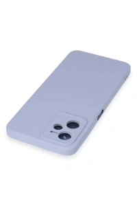 Realme C35 Kılıf Nano içi Kadife Silikon - Lila