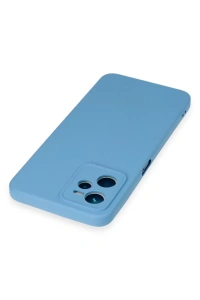 Realme C35 Kılıf Nano içi Kadife Silikon - Mavi