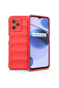 Realme C35 Kılıf Optimum Silikon - Kırmızı