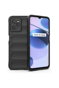 Realme C35 Kılıf Optimum Silikon - Siyah