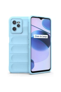 Realme C35 Kılıf Optimum Silikon - Sky Blue