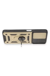 Realme C35 Kılıf Pars Lens Yüzüklü Silikon - Gold