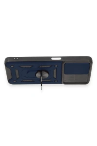Realme C35 Kılıf Pars Lens Yüzüklü Silikon - Lacivert