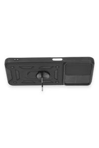 Realme C35 Kılıf Pars Lens Yüzüklü Silikon - Siyah