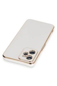 Realme C35 Kılıf Volet Silikon - Beyaz