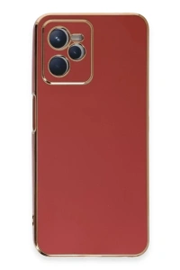 Realme C35 Kılıf Volet Silikon - Kırmızı