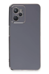 Realme C35 Kılıf Volet Silikon - Mavi