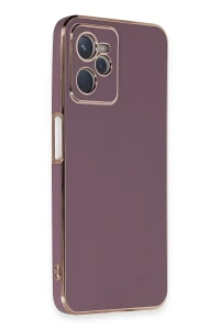 Realme C35 Kılıf Volet Silikon - Mor