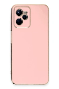 Realme C35 Kılıf Volet Silikon - Pembe