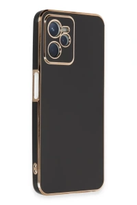 Realme C35 Kılıf Volet Silikon - Siyah