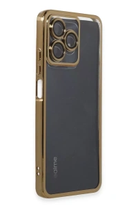Realme C53 Kılıf Lensli Silikon - Gold