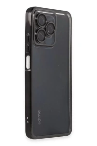Realme C53 Kılıf Lensli Silikon - Siyah