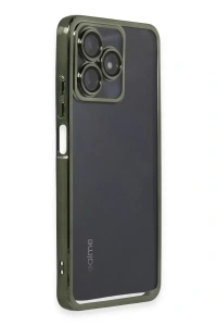 Realme C53 Kılıf Lensli Silikon - Yeşil