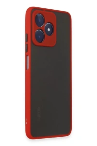 Realme C53 Kılıf Montreal Silikon Kapak - Kırmızı