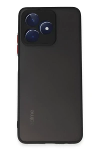 Realme C53 Kılıf Montreal Silikon Kapak - Siyah