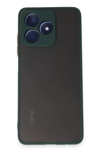 Realme C53 Kılıf Montreal Silikon Kapak - Yeşil