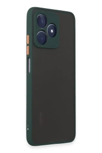 Realme C53 Kılıf Montreal Silikon Kapak - Yeşil