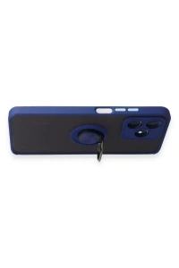 Realme C53 Kılıf Montreal Yüzüklü Silikon Kapak - Lacivert
