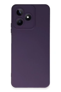 Realme C53 Kılıf Nano içi Kadife Silikon - Mor