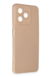 Realme C53 Kılıf Nano içi Kadife Silikon - Pudra