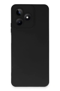 Realme C53 Kılıf Nano içi Kadife Silikon - Siyah