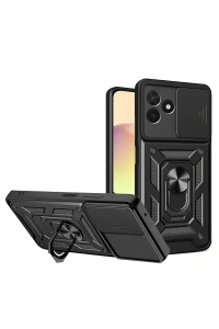 Realme C53 Kılıf Pars Lens Yüzüklü Silikon - Siyah