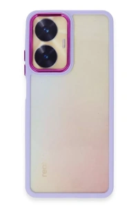 Realme C55 Kılıf Dora Kapak - Lila