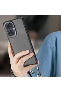 Realme C55 Kılıf Elegant Kapak - Siyah