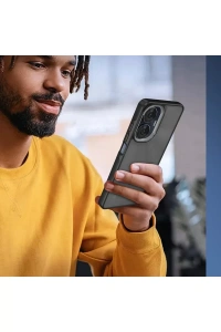 Realme C55 Kılıf Elegant Kapak - Siyah