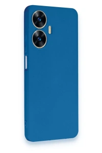 Realme C55 Kılıf First Silikon - Mavi
