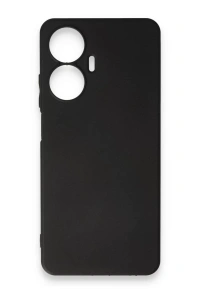 Realme C55 Kılıf First Silikon - Siyah