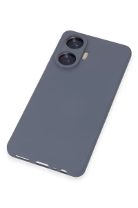 Realme C55 Kılıf Nano içi Kadife Silikon - Gri