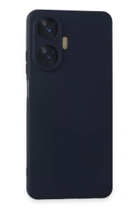 Realme C55 Kılıf Nano içi Kadife Silikon - Lacivert