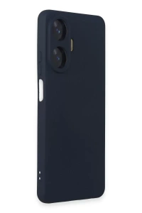 Realme C55 Kılıf Nano içi Kadife Silikon - Lacivert