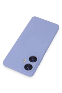 Realme C55 Kılıf Nano içi Kadife Silikon - Lila