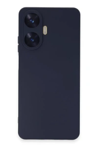 Realme C55 Kılıf Nano içi Kadife Silikon - Mor