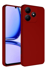 Realme C61 Kılıf First Silikon - Kırmızı