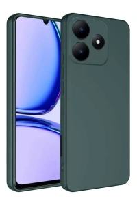 Realme C61 Kılıf First Silikon - Koyu Yeşil