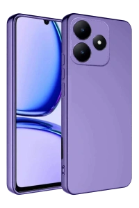 Realme C61 Kılıf First Silikon - Lila
