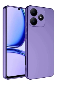 Realme C61 Kılıf First Silikon - Lila