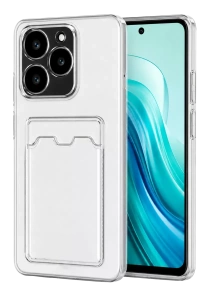 Realme C61 Kılıf Kart Şeffaf Silikon - Şeffaf