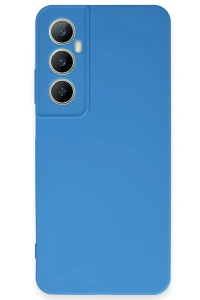 Realme C65 Kılıf First Silikon - Mavi
