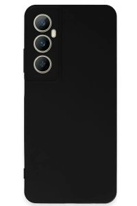 Realme C65 Kılıf First Silikon - Siyah