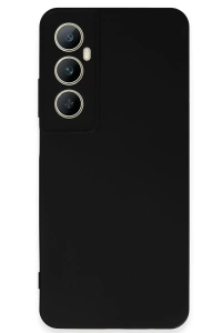 Realme C65 Kılıf First Silikon - Siyah