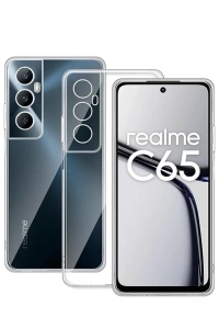 Realme C65 Kılıf Lüx Şeffaf Silikon